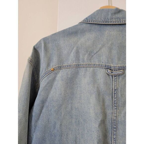 Anthropologie Pilcro Slouchy Trucker Denim Jacket M NWOT - Picture 11 of 12